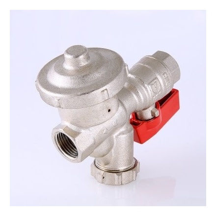 Кран шаровой Valtec 1/2 VT.300.N со встроенным фильтром и редуктором
