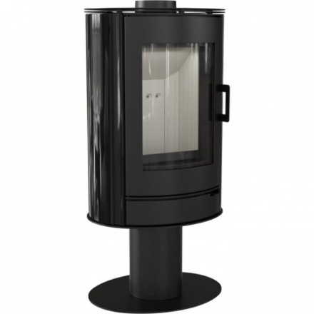 Печь-камин Kratki Koza/AB/S/NO/Kafel/Czarny