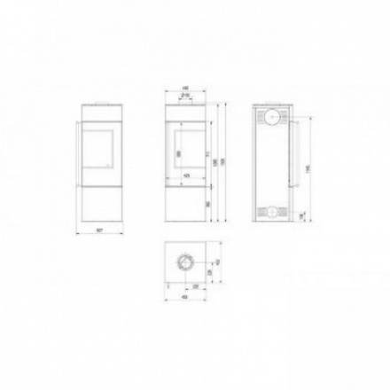 Печь-камин Kratki THOR 8