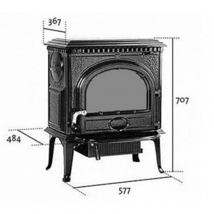 Чугунная печь камин Jotul MF 3