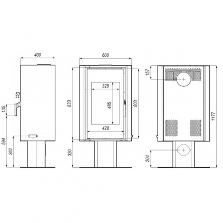 Печь-камин DEFRO HOME SOLUM TOP