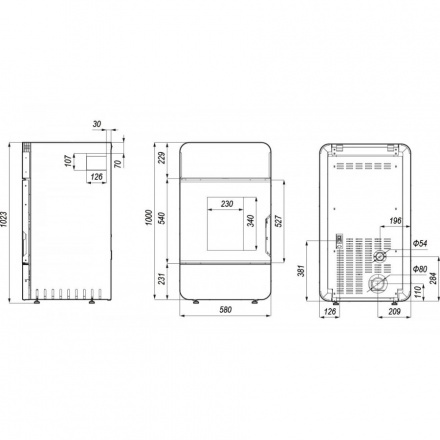 Пеллетный печь-камин DEFRO HOME OMNIPELL