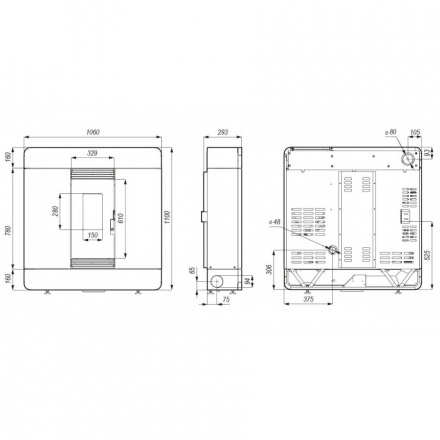 Пеллетный печь-камин DEFRO HOME AIRPELL