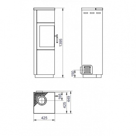 Печь-камин HARK 112 ECOplus