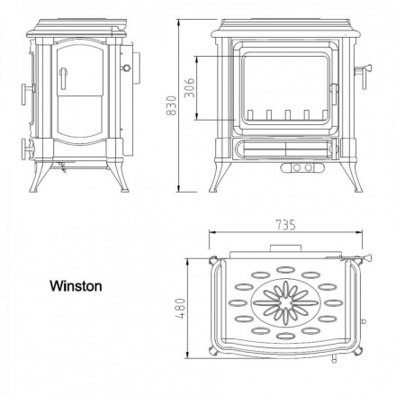 Печь-камин HARK Winston