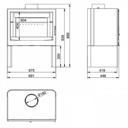 Печь-камин KFD STO iM 14