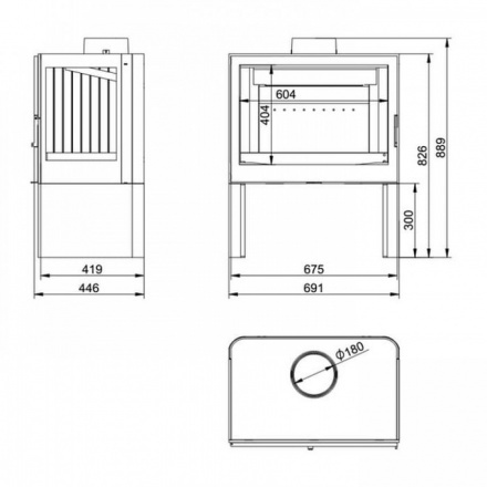 Печь-камин KFD STO M 14