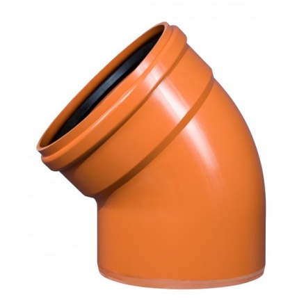 Колено Ostendorf наружное ПВХ 110 мм