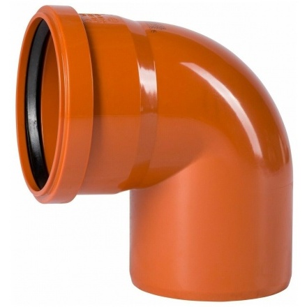 Колено Ostendorf наружное ПВХ 110 мм