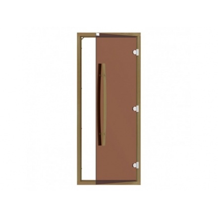 Дверь 558 Sawo 1890х690, кедр, 8 мм, 3 петли, бронза