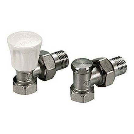 Комплект кранов угловой Giacomini R705KX003 (Подача + обратка) 1/2