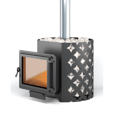 Печь для бани ЭТНА 24 (Панорама)