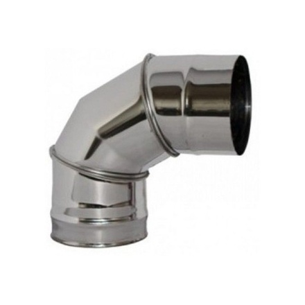 Колено (Отвод) 90 из нерж. ст. 304-0,5 мм