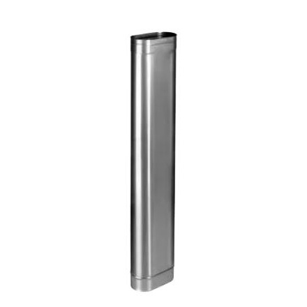 Труба овал. сечения (вставка) L-1000 мм из нерж. ст. 430-1,0 мм