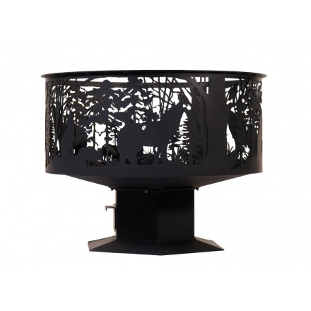 Очаг Сибирь Природа на подставке