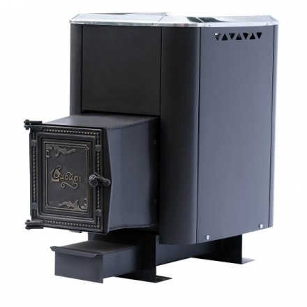 Печь банная Сибирь-24 с чугунной дверцей (конвекционная)