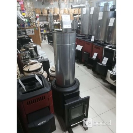 Печь для бани Термофор Скоропарка III INOX Люмина Б чёрная бронза