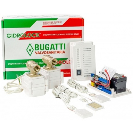 Комплект Gidrolock Premium Bugatti 1" (2 электропривода)