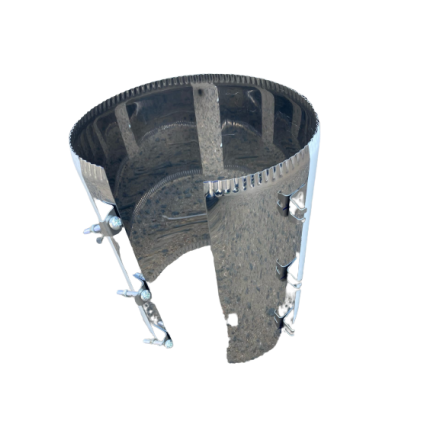 Хомут стяжной усиленный, нерж. ст. 430