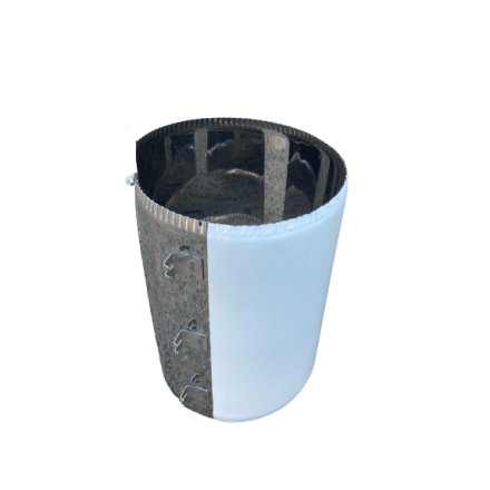 Хомут стяжной усиленный, нерж. ст. 430