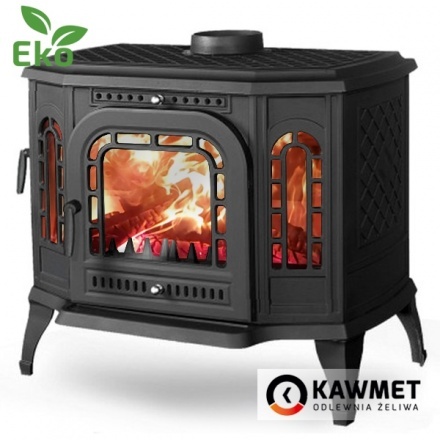 Печь-камин Kawmet P7 LB (10.5 кВт) EKO левая загрузка