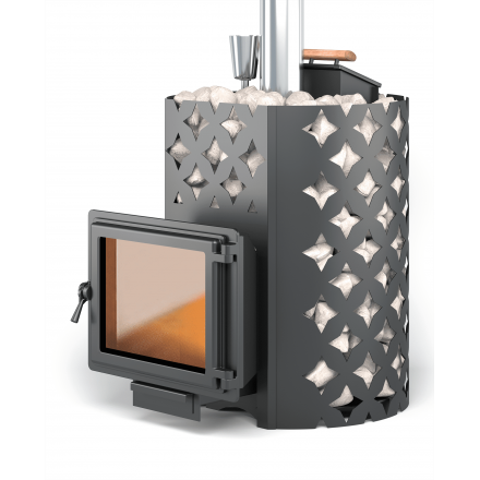 Печь для бани ЭТНА 24 Панорама Закрытая каменка