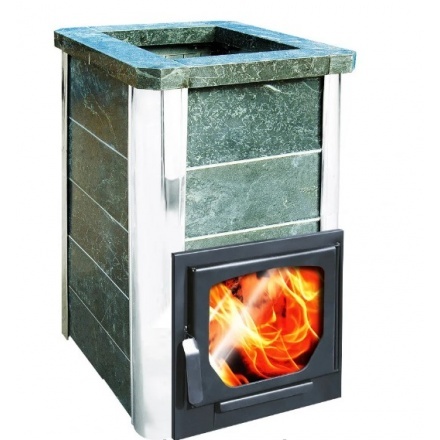 Печь для бани Варвара Сказка облицовка талькохлорит укор. топка