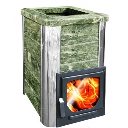 Печь для бани Варвара Сказка облицовка змеевик укор. топка