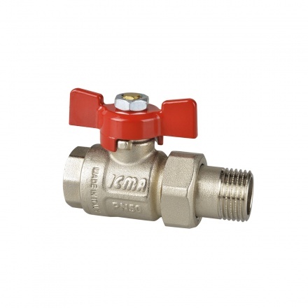 Кран шаровой ICMA 347 1" НР бабочка