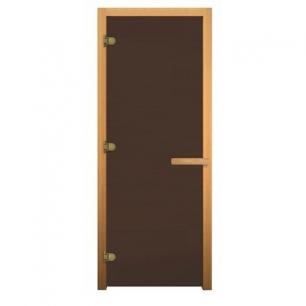 Двери в баню со стеклом Везувий бронза матовая 1800x800 716 CR