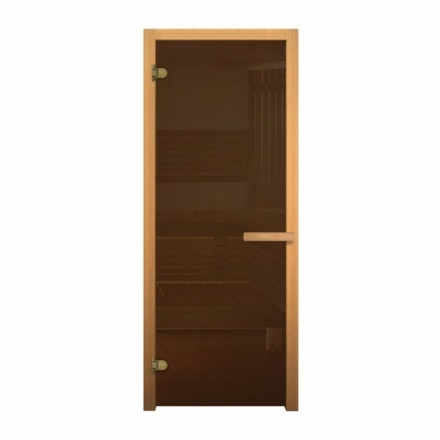 Дверь в баню стеклянная Fireway бронза 1900*700