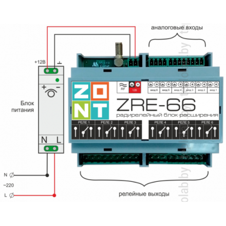 Модуль расширения ZONT ZRE-66 E