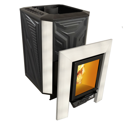 Банная печь Пегас 16 со стеклом конвекция