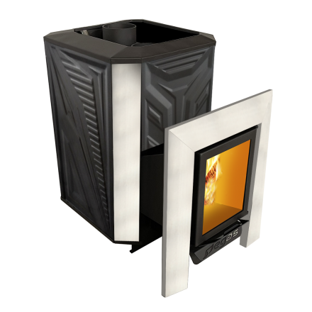 Банная печь Пегас 16 стекло нерж конвекция