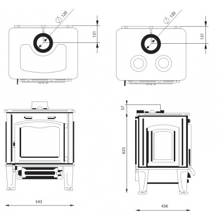 Чугунная печь Ferguss Hermes