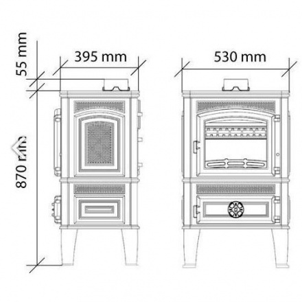 Чугунная печь Ferguss Magma Cook