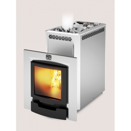 Печь для бани Теплодар СИБИРЬ-30 ЛНЗП Профи Панорама