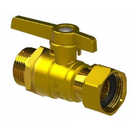 Кран шаровой с накидной гайкой SIL НР ARCO 1/2х3/4 146010