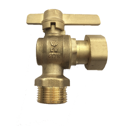 Вентиль шаровой угловой с накидной гайкой SIL НР ARCO 1/2х3/4 146210