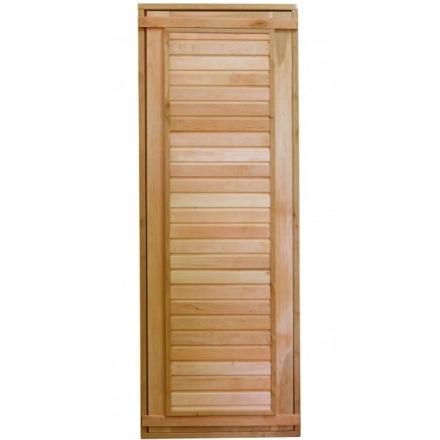 Дверь для бани ComfortProm 800x1900 ольха деревянная глухая с фольгой