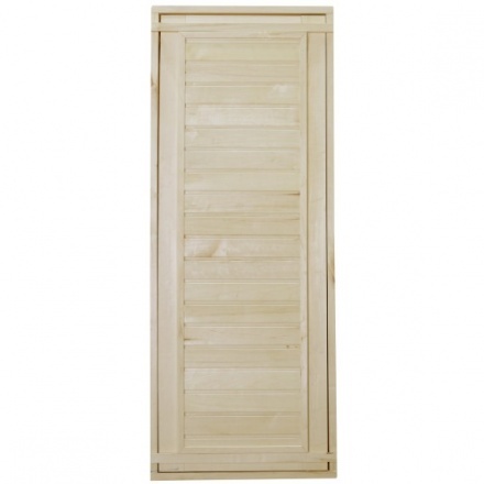 Дверь для бани ComfortProm 700x1800 осина деревянная глухая с фольгой