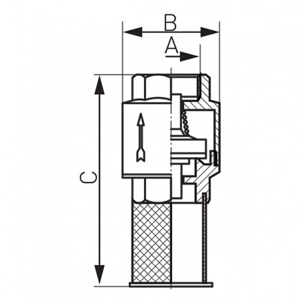Клапан обратный Ferro вр 1 1/2 ZZM5W