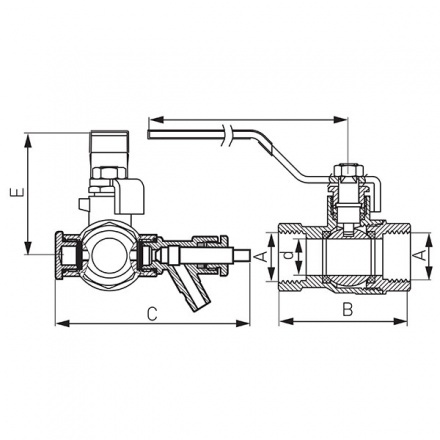 Шаровой кран Ferro 25 бар вр3/4 KPW2