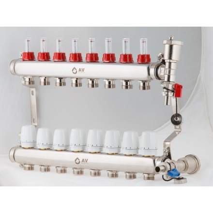 Коллекторная группа AV 8 выходов AVE136