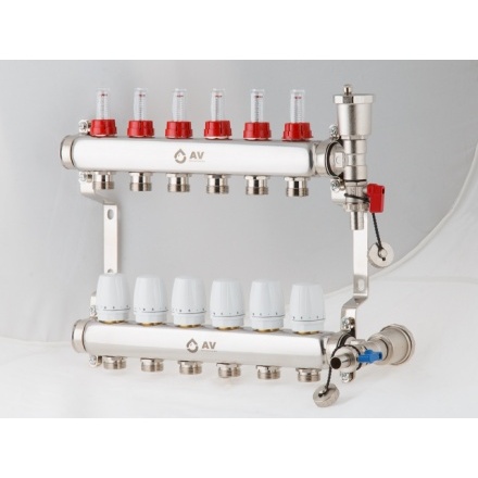 Коллекторная группа AV 6 выходов AVE136