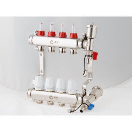 Коллекторная группа AV 4 выхода AVE136