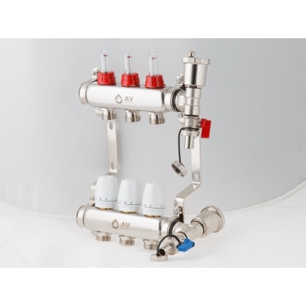 Коллекторная группа AV 3 выхода AVE136