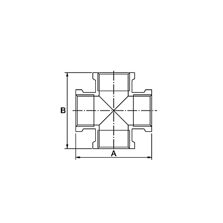 Крестовина в/в/в/в Profactor 1/2 PF TF 180