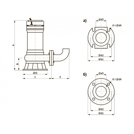 Дренажно-фекальный насос UNIPUMP FEKAMAX 100-15-7,5