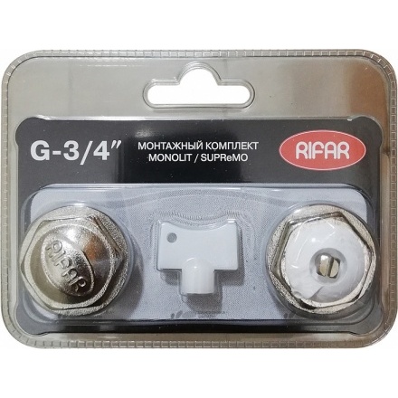 Монтажный комплект для радиатора Rifar Monolit/SupreMO 3/4 (цвет: белый)